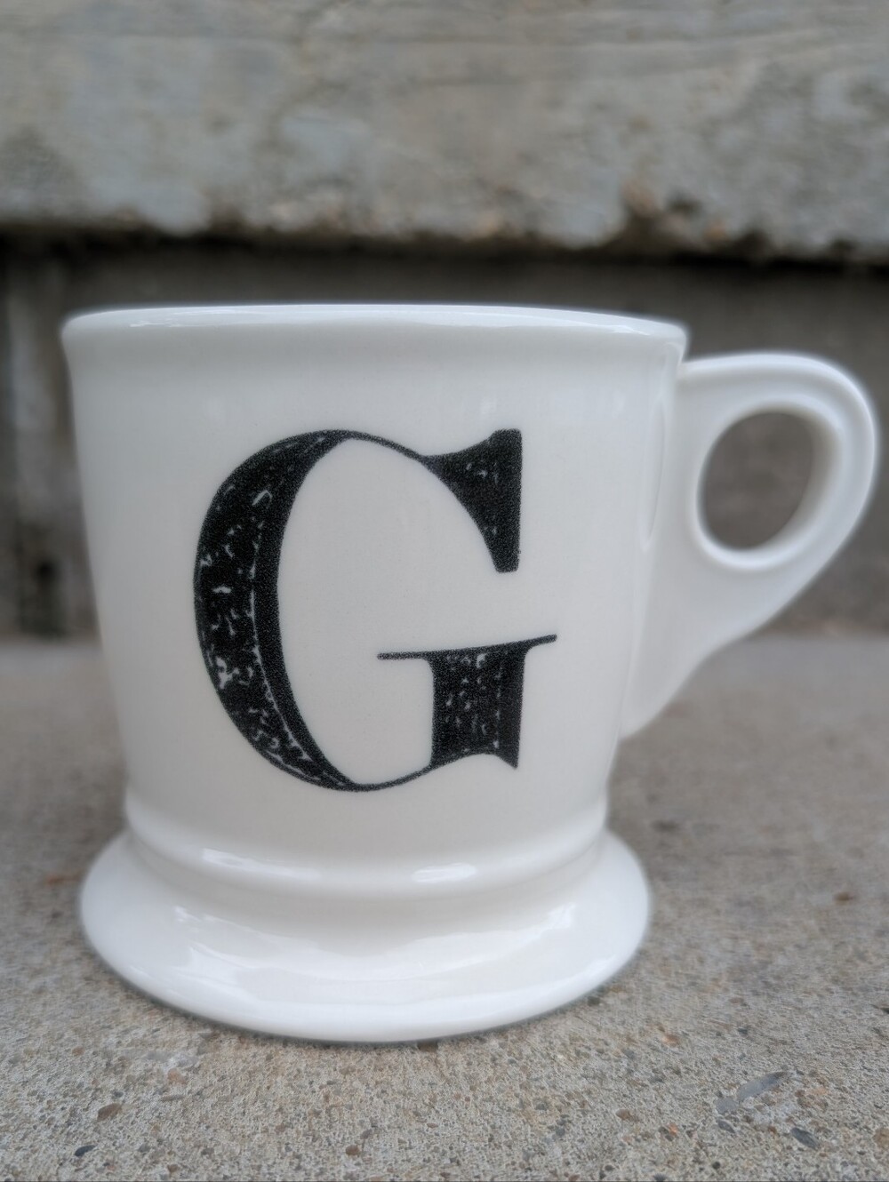 Anthropologie G Initial Monogram Mug. Like New Condition.